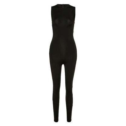 Women Sleeveless Gym Clothing Yoga Set Slim High Waist Sports Jumpsuit Sports Workout Active Wear Skinny Rompers